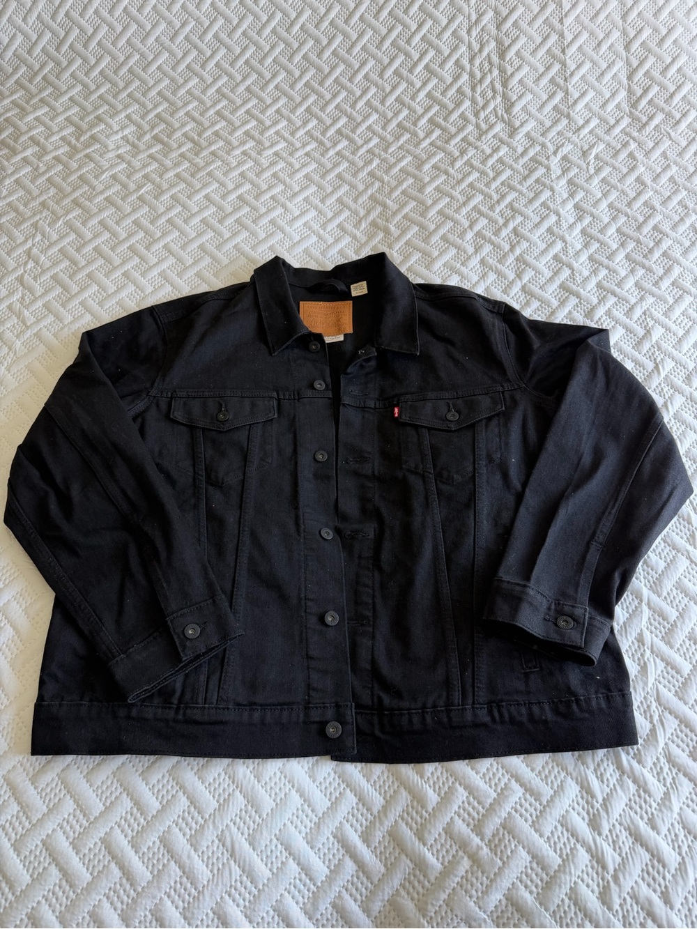 NWOT Levi Strauss Levi’s Black Denim Jacket Size XL